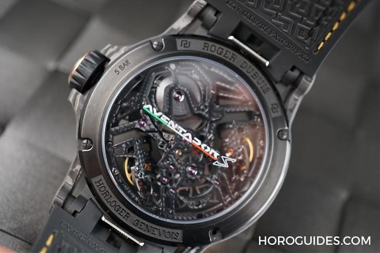 ROGER DUBUIS - [SIHH 2018]罗杰杜彼Excalibur Aventador S黑金版迷你Lamborghini登场