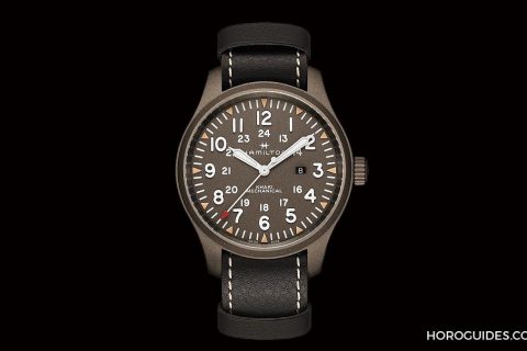 50mm的大表径，HAMILTON的粗犷陆军风