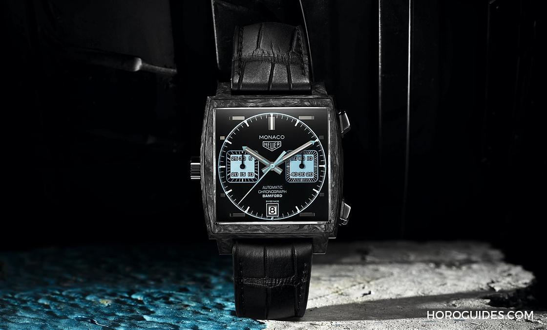 改表大师Bamford精心打造，TAG HEUER官方认证的Monaco Aqua Blue