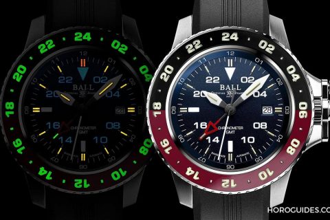 BALL WATCH也推出GMT，红黑双色表圈招牌微型气灯不缺席!